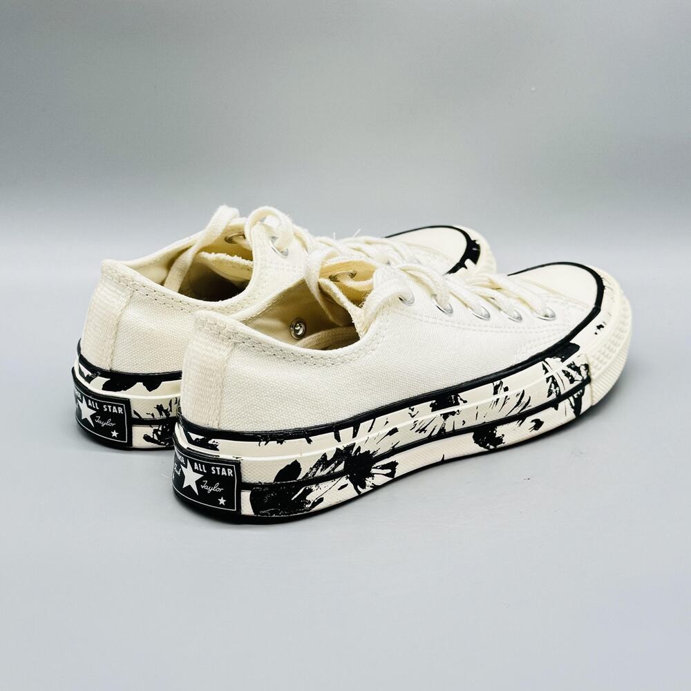Converse Shoes Womens 5 White Chuck Taylor All Star 70 Low Top Splatter Sneakers - Picture 9 of 12